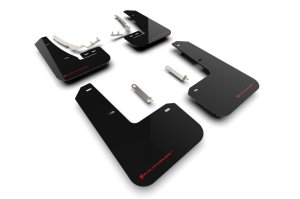 Volkswagen Golf R Mud Flap - Front + Rear - Rally Armor - UR Black w/ Red Logo - Black - `22-`25